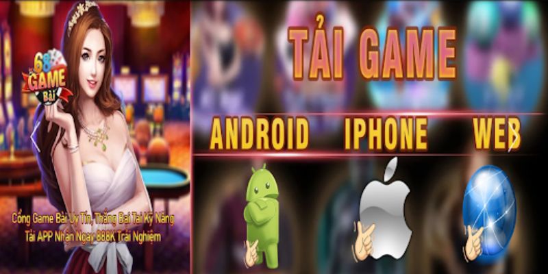 Cách tải app 68 game bài cho di động